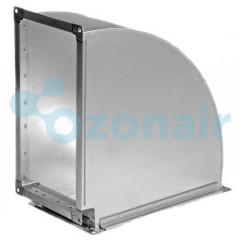 Отвод 90 600х350 (0,7) R100 (20 шина) прямоугольный из оцинкованной стали