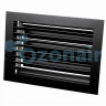 Арктос АМР-М 100*210 RAL9005 Решетка однорядная вентиляционная алюминиевая