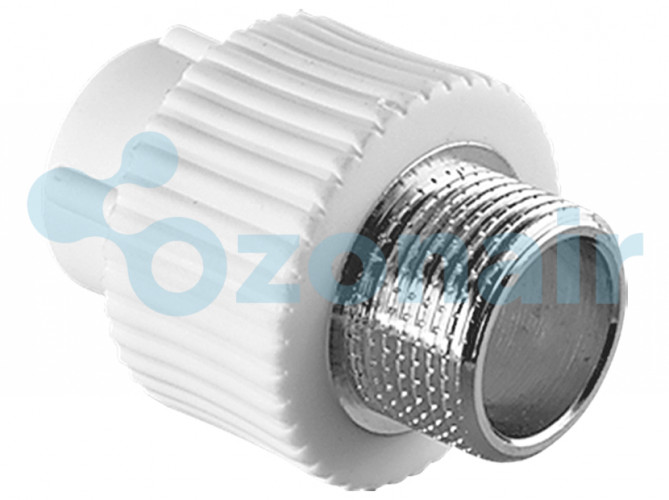 Муфта TEBO бел. PP-R комбинированная 20х3/4" НР (20/120), арт. 030020603