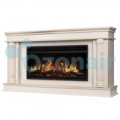 Каминокомплект: Очаг Electrolux EFP/P-3620LS, портал Olympia 42/40/36, сл. кость с зол. патиной