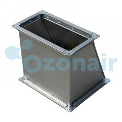 Переход 400х200/300х150 (0,7) L300 (20 шина) тип 1 прямоугольный оцинкованный