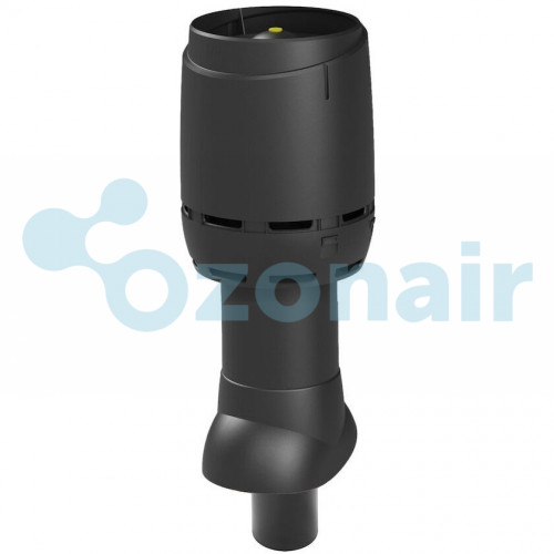 FLOW 110P/ИЗ/350 черный 350292, вент. выход (с колпаком)