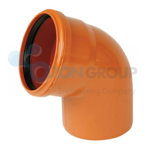 Sinikon D160 x 87° НПВХ Отвод для нар. канализации