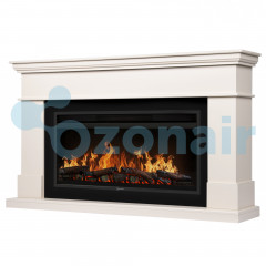 Каминокомплект: Очаг Electrolux EFP/P-3620LS, портал California 42/40/36, молочный