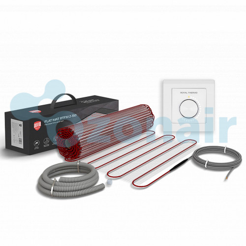Мат нагревательный Royal Thermo Flat Mat RTFM 2-150-3 с терморегулятором RTO-16