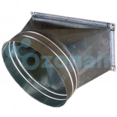 Переход 400х250/ф315 L300 (0,5) тип 1 (20 шина) прямоугольный оцинкованный