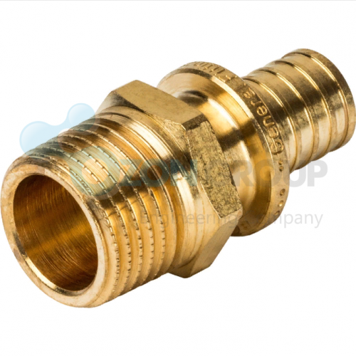 STOUT Переходник 20xR 1/2" с наружной резьбой для труб из сшитого полиэтилена аксиальный - ozonair.ru