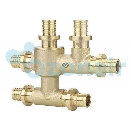 Узел VARMEGA Slide-fit распределительный, 16, аксиальный, латунь, VM53511