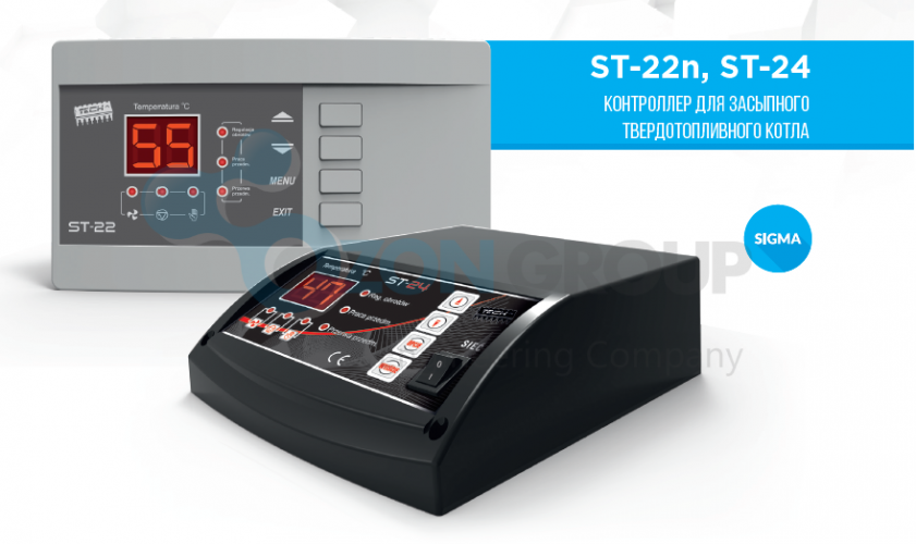 TECH ST-24 SIGMA контроллер для твердотопливного котла - ozonair.ru