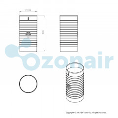 ROSS патрубок 200 черный 790782