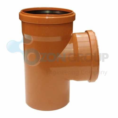 Sinikon D110x110 x 87° НПВХ Тройник для нар. канализации