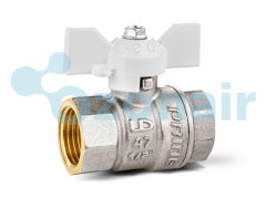 Кран шаровой латунный LD Pride 47.20.B-B.Б (White) Ду 20 Ру 40 вн-вн, (бабочка)