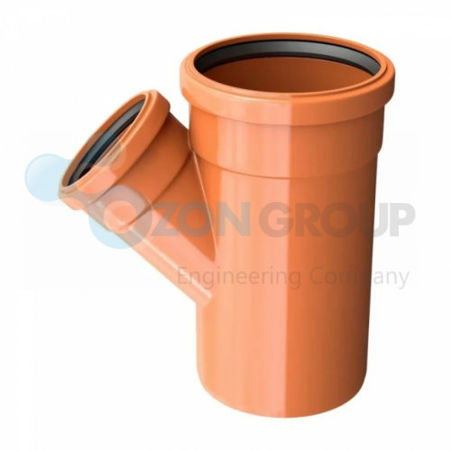 Sinikon D160x110x45° НПВХ Тройник для нар. канализации