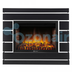Каминокомплект: Очаг Electrolux EFP/P-2520LS N, портал Moderno 25 шпон черный дуб