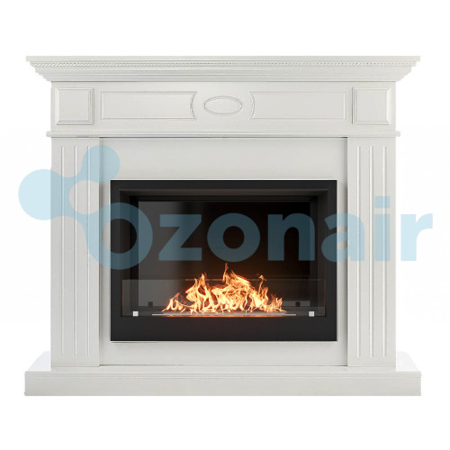 Каминокомплект: Биокамин Firelight BFP/P-2520, портал Bianco 25 белый