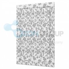 EVECS Л1520 white design, Люк-дверца ревизионная 168х218 с фланцем 146х196 АБС, декоративный
