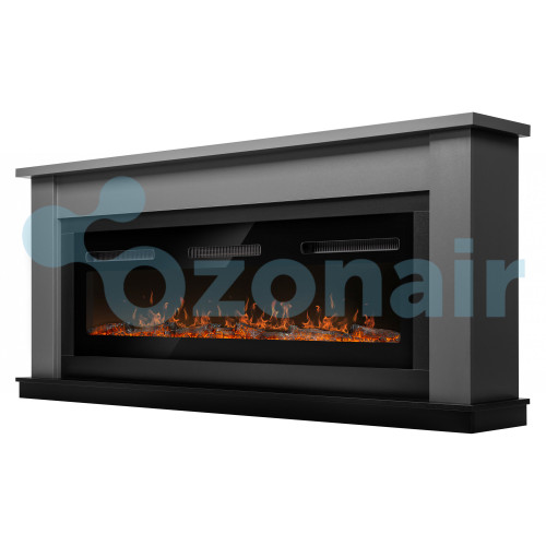 Каминокомплект: Очаг Electrolux Infinity EFP/P-1600ULS N, портал Canto Long графит, черный