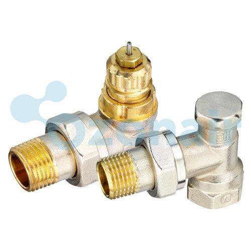 Набор термостатический для радиатора угловой ROYAL THERMO 3/4" Click