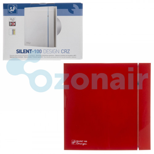 Soler Palau SILENT-100 CRZ RED DESIGN-4C (с таймером) вентилятор накладной