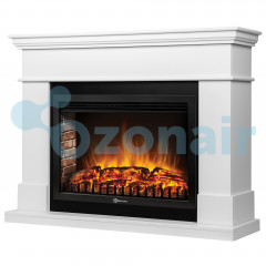 Каминокомплект: Очаг Electrolux EFP/P-3020LS N, портал California 30, белый