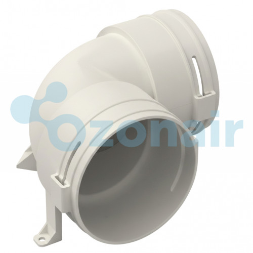 Easyflex round 90 мм, поворот 90 градусов для круглого воздуховода Ø90