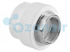Муфта TEBO бел. PP-R комбинированная 40х1 1/4" ВР под ключ (5/35), арт. 030020510