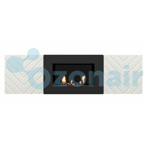Каминокомплект: Тумба с биокамином Firelight BFP/P-1400V белая+набор керамических дров береза