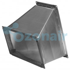 Переход 300х200/200х300 (1) (20 шина) L400 тип 1 прямоугольный (перевертыш) оцинкованный
