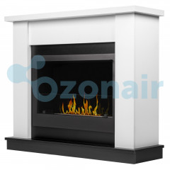 Каминокомплект: Биокамин Firelight BFP/P-3020+Портал Canto Long белый, черный