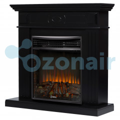 Каминокомплект: Очаг Electrolux 3320RLS N, портал Bianco 30 черная эмаль