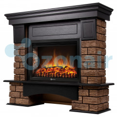 Портал Firelight Forte Wood 25 камень темный, шпон венге