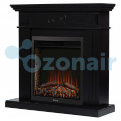 Каминокомплект: Очаг Electrolux 3020RLS N, портал Bianco 30 черная эмаль