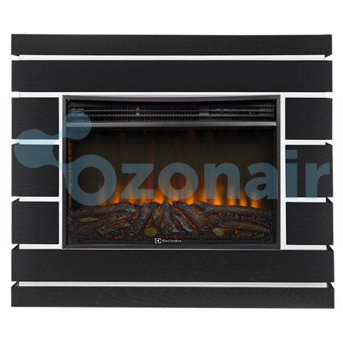 Каминокомплект: Очаг Electrolux 3320RLS N, портал Moderno 30 шпон чёрный дуб