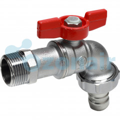 Кран шаровой Giacomini садовый с ручкой-бабочкой 3/4", R620X014