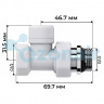 Набор термостатический прямой Royal Thermo Design 1/2"М30х1,5 (Белый)