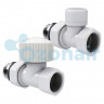 Набор термостатический прямой Royal Thermo Design 1/2"М30х1,5 (Белый)