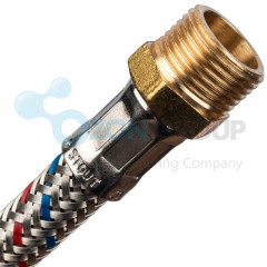 STOUT НР 3/8 х ВР 1/2, длина 600 мм Гибкая подводка для воды SHF 0067 081015