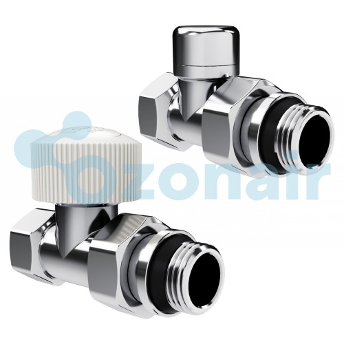 Набор термостатический прямой Royal Thermo Design 1/2"М30х1,5 (Хром)