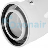Отвод 45° конденсац. коакс. D80(п-м)/125(п-м)