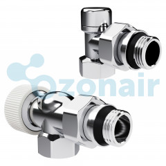 Набор термостатический осевой Royal Thermo Design 1/2"М30х1,5 (Хром)