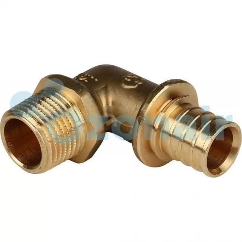 STOUT Угольник-переходник 16xR 1/2" SFA-0005-001612 с наружной резьбой для труб из сшитого полиэтилена аксиальный