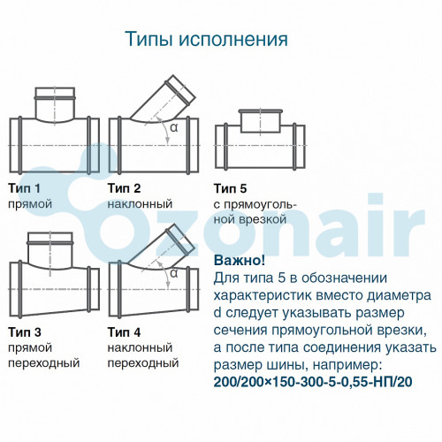 Тройник ф500/ф500/ф200 (0,7) круглый оцинкованный
