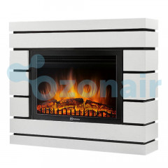 Каминокомплект Firelight: Очаг EFP/P-2520LS, портал Moderno 25 шпон белый дуб