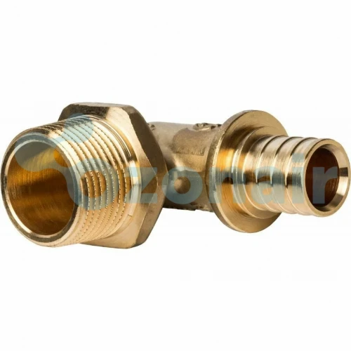 STOUT Угольник-переходник 20xR 3/4" SFA-0005-002034 с наружной резьбой для труб из сшитого полиэтилена аксиальный