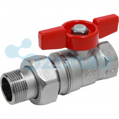 Кран шаровой Giacomini с отводом 1"F x 1 1/4"M, R259Y008