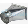 Переход 300х300/ф100 L300 (0,5) (20 шина) тип 4 прямоугольный оцинкованный