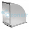 Отвод 90 800х500 (1) R100 Ш30 прямоугольный из оцинкованной стали