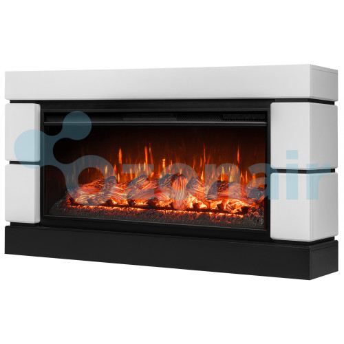 Каминокомплект: Очаг Royal Thermo Aurora RTFP/P-AR40LS, портал Moderno 42/40/36, белый
