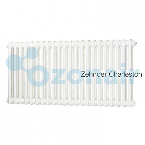 Радиатор труб. Zehnder Charleston Retrofit 2056, 28 сек.1/2 ниж.подк. RAL9016 (кроншт.в компл) 2056_28_9016_V001_CVD1BH