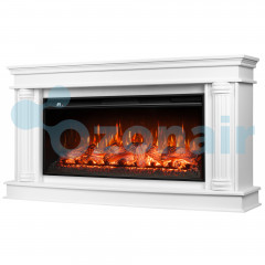 Каминокомплект: Очаг Royal Thermo Aurora RTFP/P-AR40LS, портал Olympia 42/40/36, белый